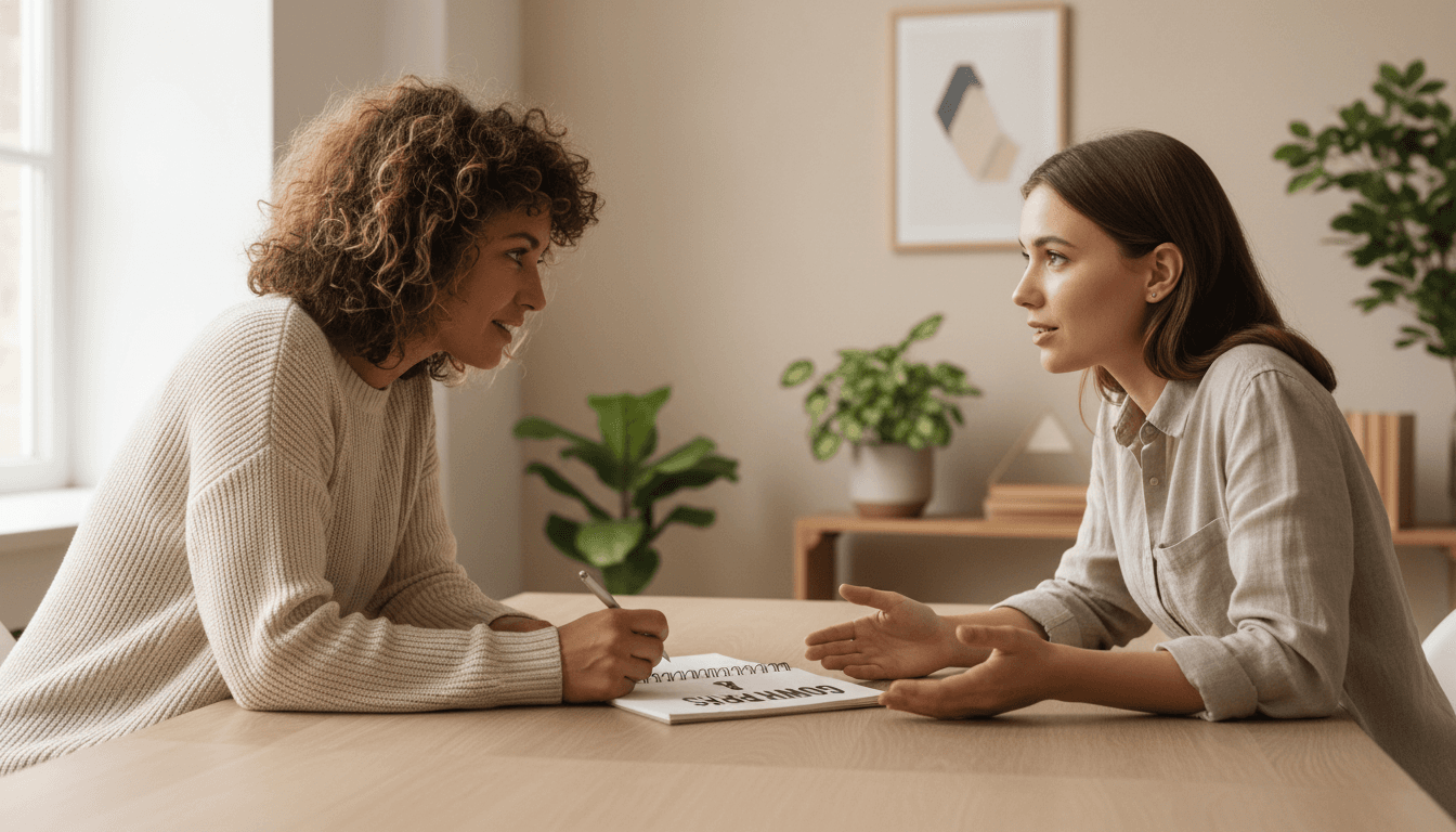 Confidential executive coaching session