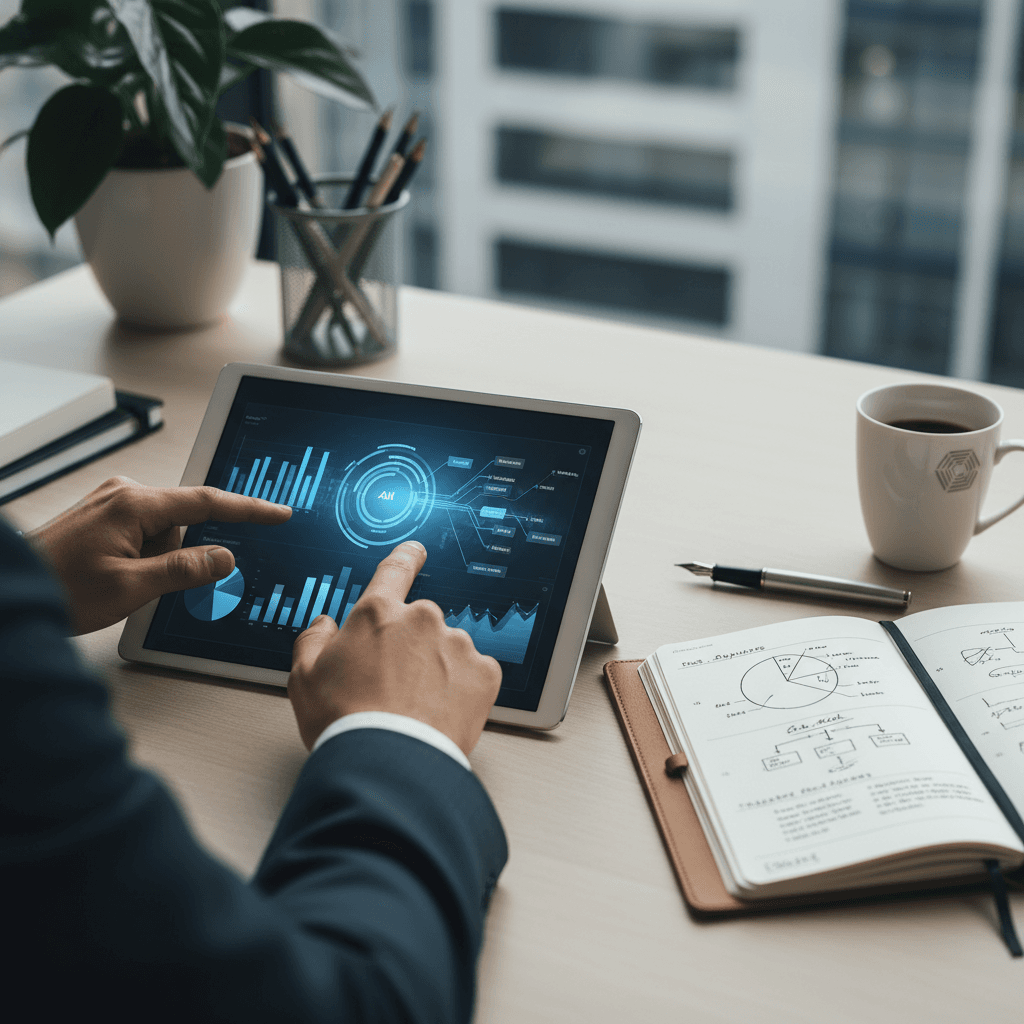 Neurodivergent executive reviewing leadership frameworks