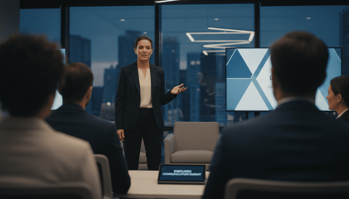 Leader expressing authentic leadership presence